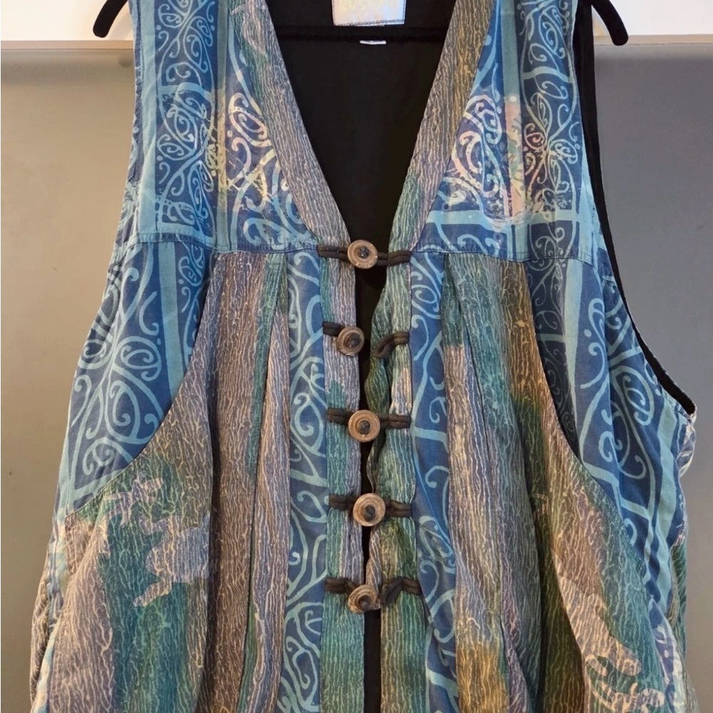 Celtic-Inspired Vintage Boho KUSNADI NY Vest! ππ - Picture 3 of 12